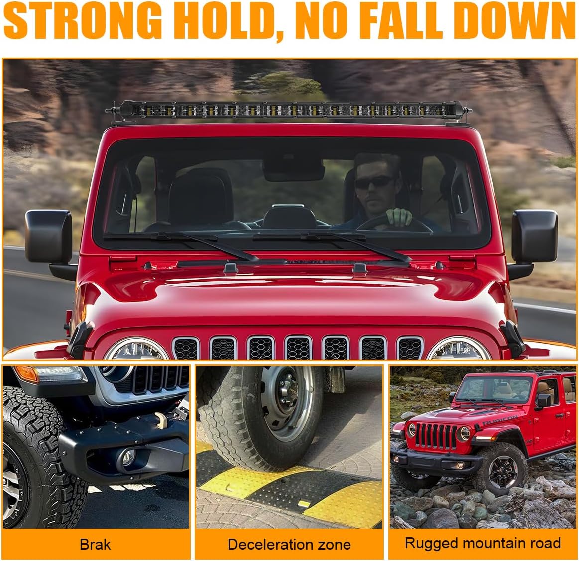 Tail Light Guards Covers + Magnetic Light Bar Mount Compatible with Jeep Wrangler TJ YJ 1987-2006