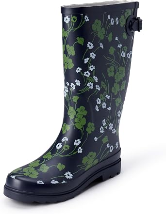 Amazon Essentials Womens Waterproof Tall Rain Boot with Adjustable Buckle