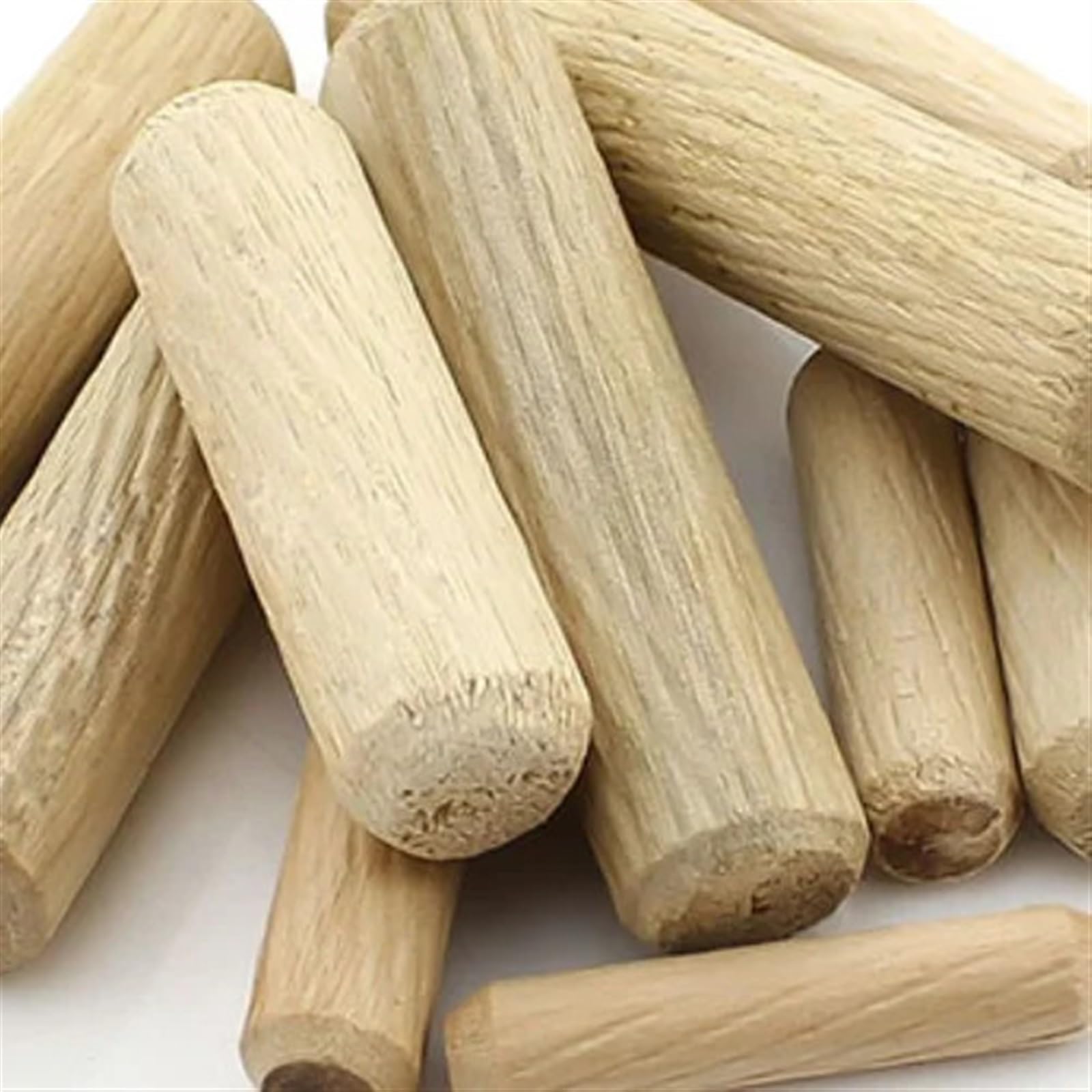 Bâtonnets en bois pour loisirs créatifs Assortiment de chevilles en bois, rainurées M6 M8 30 mm 40 hêtre, paquet 100(M8 40mm)