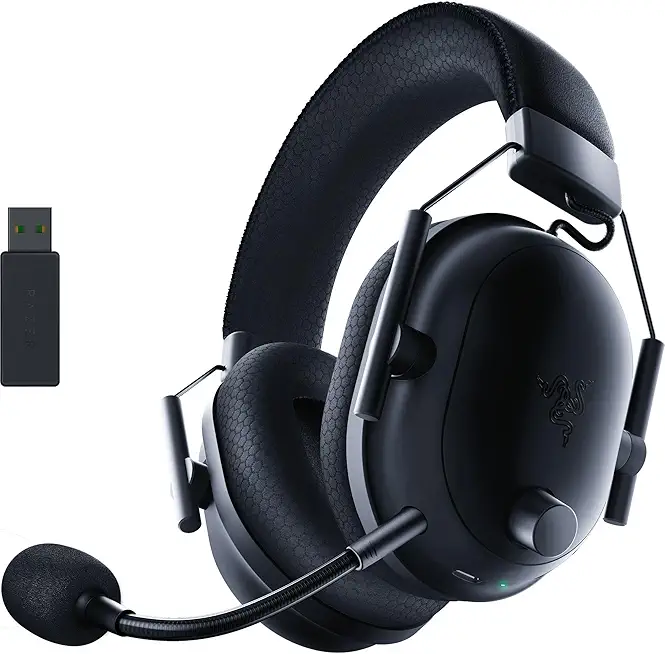 Razer BlackShark V2 Pro (2023) für PC - Kabelloses Premium Esports Headset (HyperClear Super-Breitband-Mikrofon, Triforce Titanium 50mm Treiber, HyperSpeed Wireless-Technologie, 70 Std) Schwarz