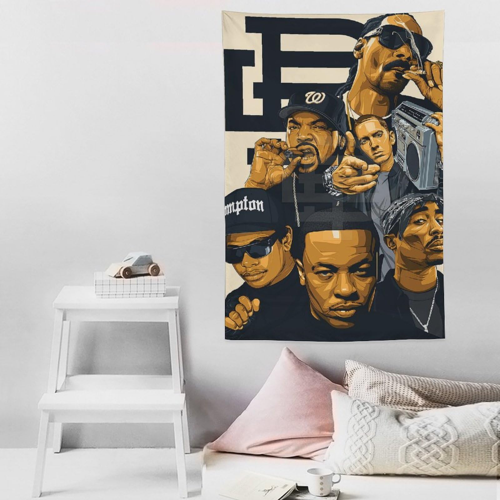 13 poster con stampa artistica da parete con immagine di cantante rap, hip hop, decorazione per la casa, 152,4 x 228,6 cm