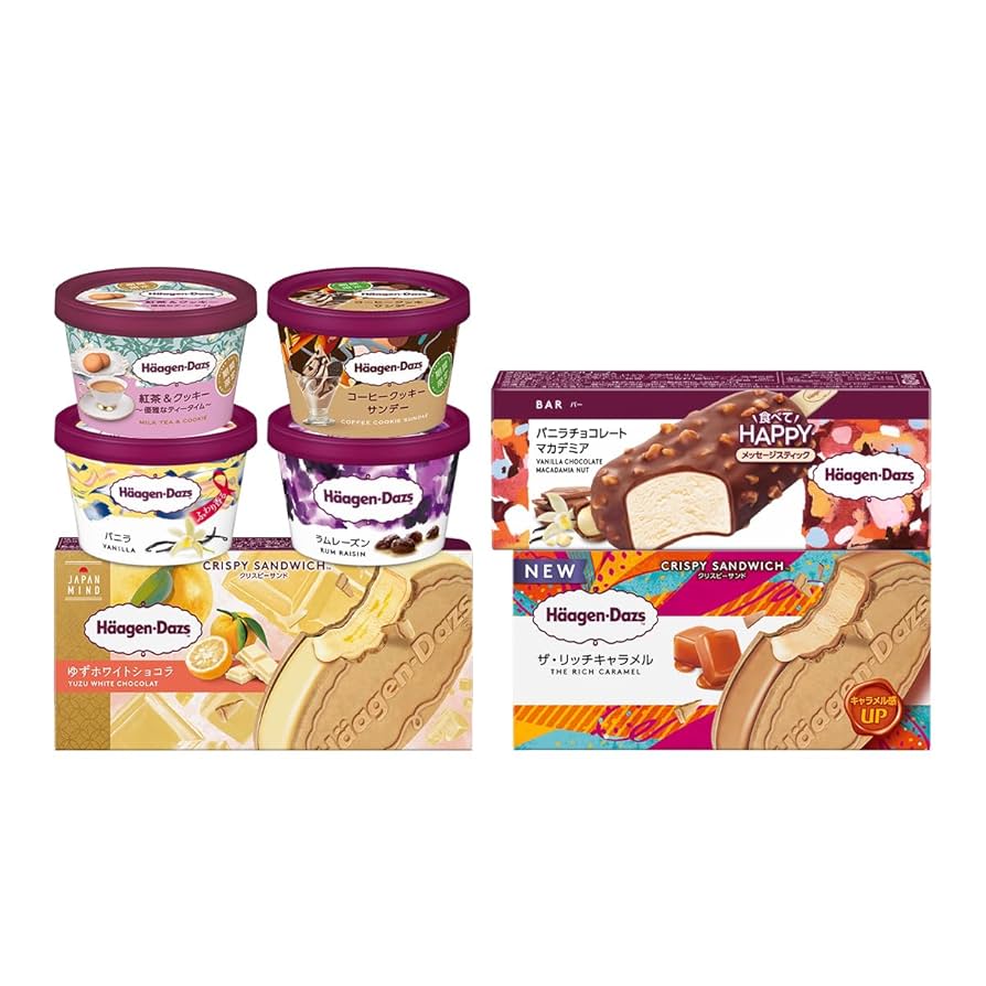 Amazon.co.jp: 【ハーゲンダッツ】アイス8種ミニカップ4個
