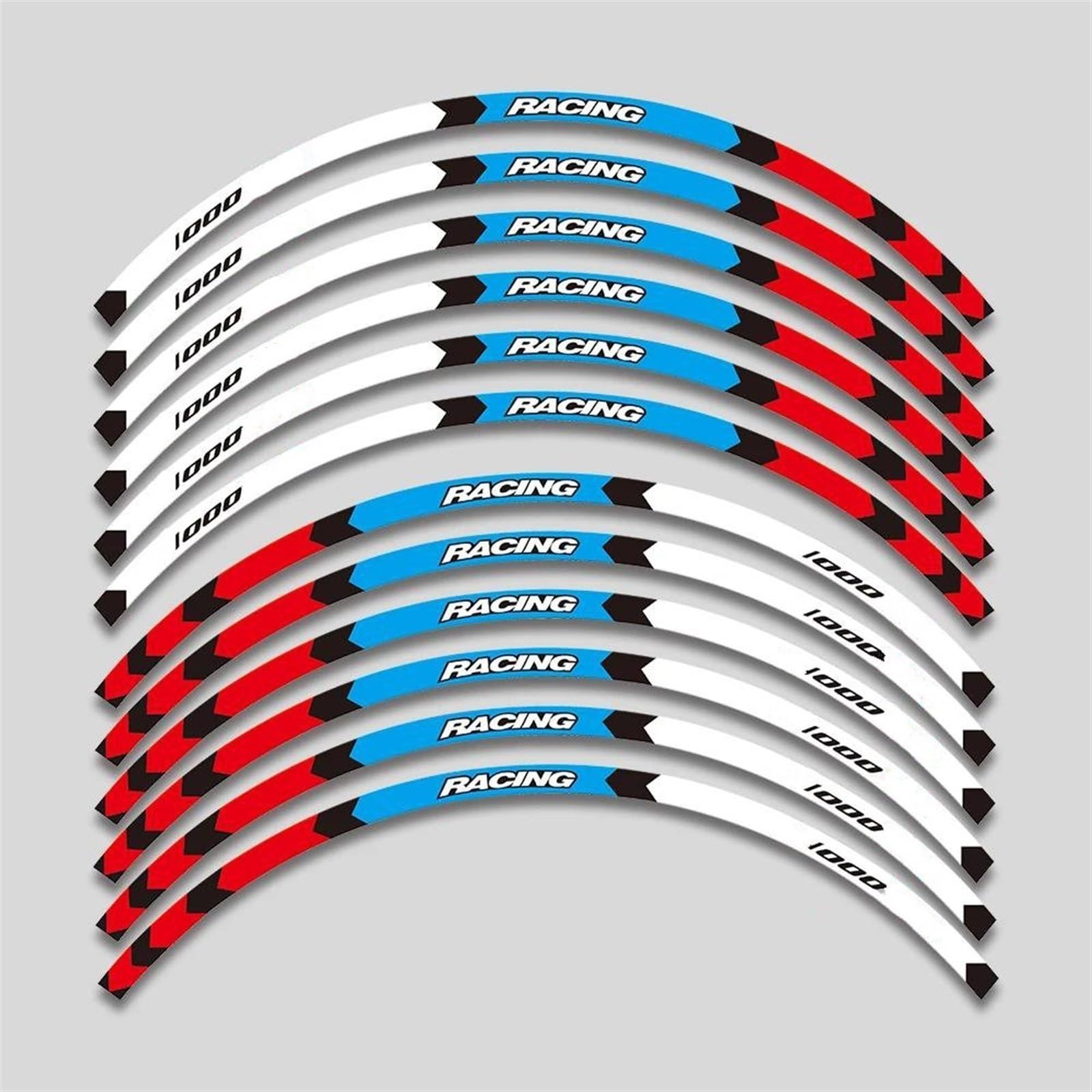 Reflective Motorcycle Wheel Sticker Inside Rim Decals Stripe Tape for BMW S1000XR S1000 XR S 1000XR S1000xr Decorative(Color4)
