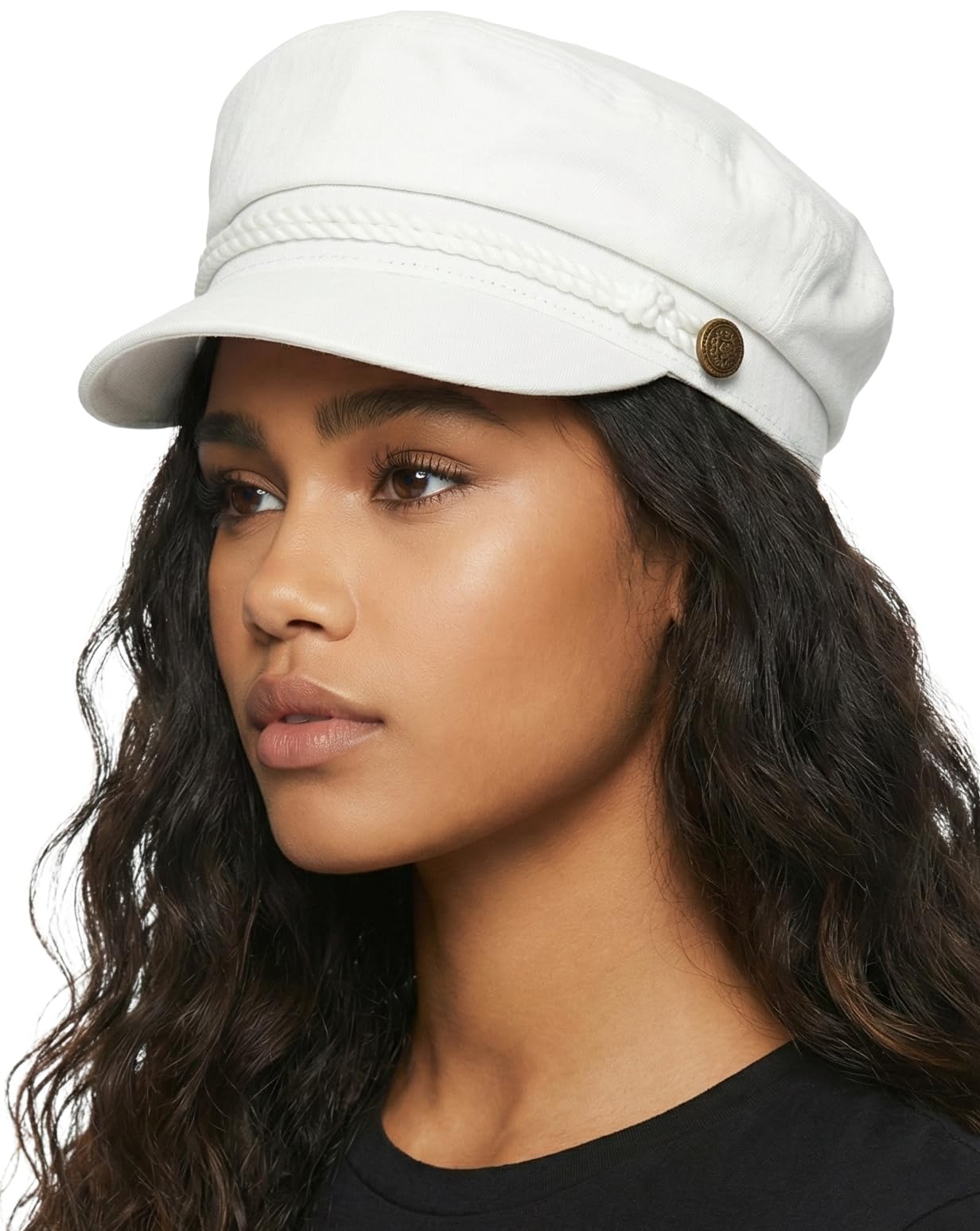 Funky Junque Greek Fisherman Newsboy Cap, Cotton Captains Bakerboy Hat