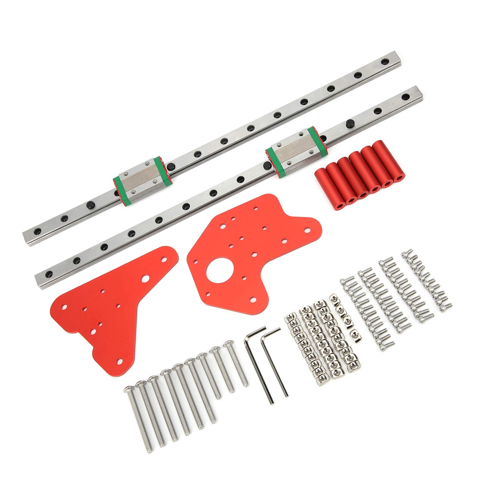 Ender 3 V2 Linear Rail Kit,Ender 3 Z-Achse Linear Ender 3 Pro Linearschienen-Kit Linearbewegungsführungen Lineargleitschienenführung Doppel-Z-Achsen-Kit Für Ender3 3D-Drucker Druckerzubehör