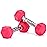 Portzon Weights Dumbbells Pink Colors Compatible with Set of 2 Neoprene/Rubber Dumbbells,1-15 LB, Anti-Slip, Anti-roll, Hex Shape