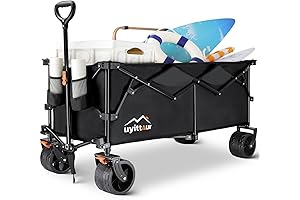 Large Collapsible Heavy Duty Off-Road Wagon Cart