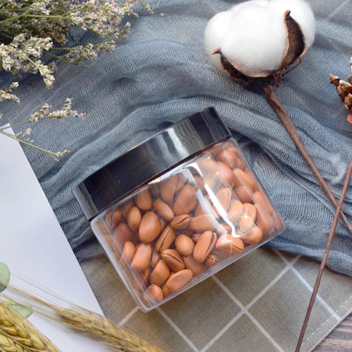 12pcs 120ml Makeup Cream Bottles Pet Cosmetic Storage Containers Portable Cream Mask Cases and Ladies