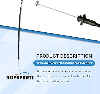 Amazon.com: NOVAPARTS Door Latch Cable Rear Driver or Passenger