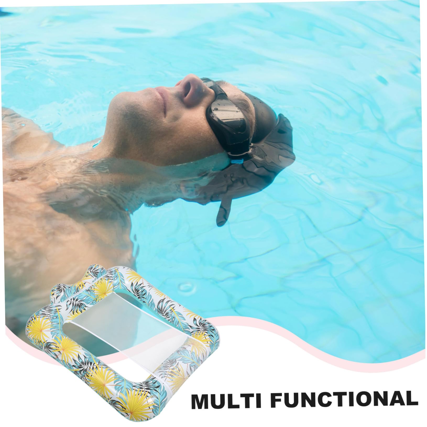 Aufblasbarer Liegesessel Pool aus PVC, Faltbar, Atmungsaktiv, für Urlaub