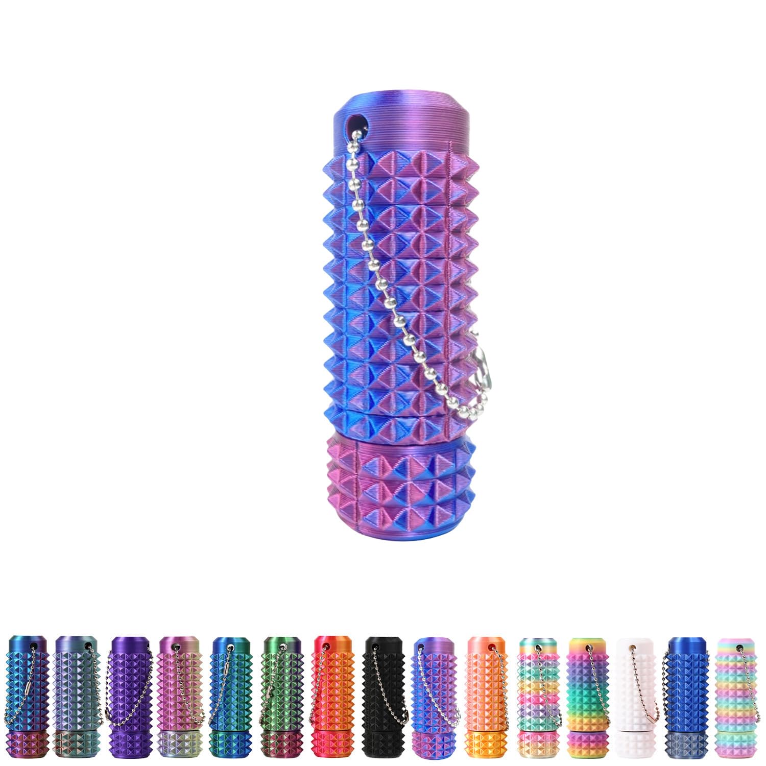 Spiky Grippie Stim Keychain, Anxiety Relief Pain Stim Bumpy Fidget Keychain, Stress, ADHD, Venting Key Pendant