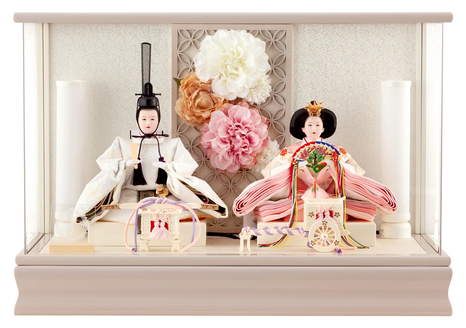 Amazon | 人形屋ホンポ 雛人形 ひな人形 吉徳大光 ケース飾り 親王飾り