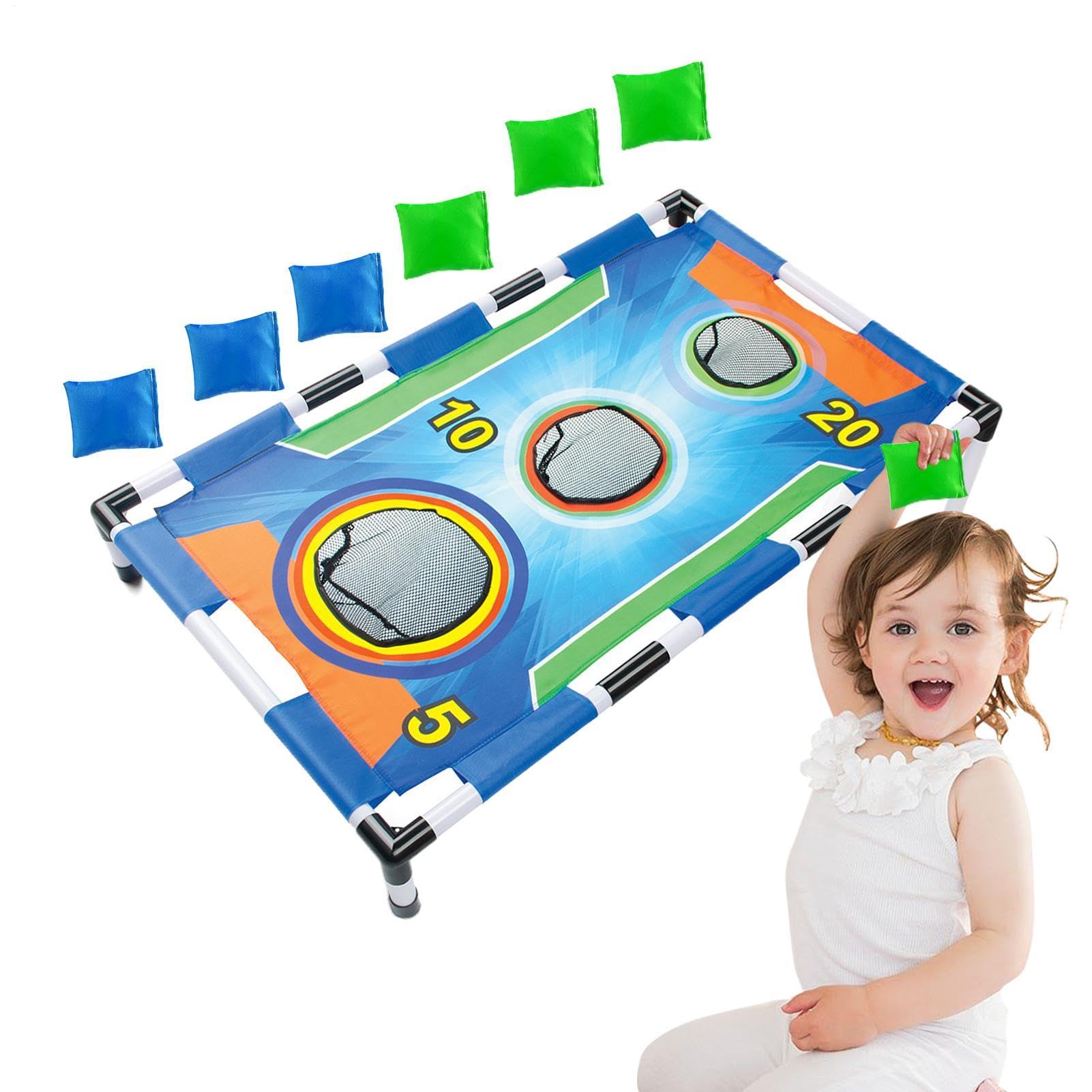 Juego De Lanzamiento De Sacos De Frijoles - Juego De Fiesta De Lanzamiento De Cornhole, Equipo De Actividad De Lancioo Al Aire Libre Y Interior, Juego Interactivo De Entretenimiento Familiar Para