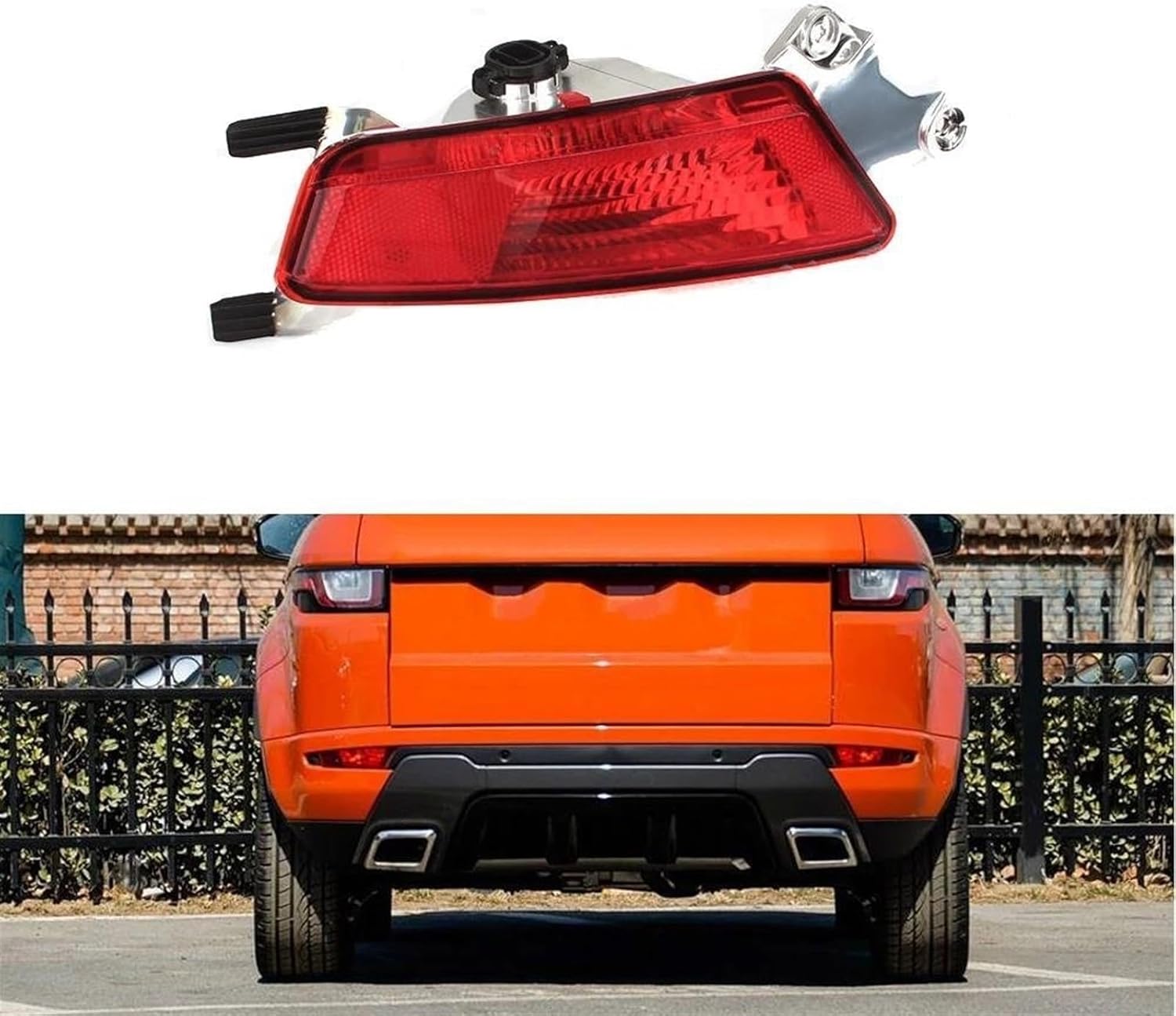 Car taillight Cover for Range for Rover for Evoque 2012-2018 Car Rear Bumper Reflector Turning Fog Lamp Brake Fog Light Turn for Signal Car Accessories Car Rear Lamps
