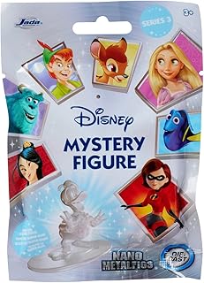 Jada Toys Figurine Disney (1 Figurine Mystery dans Un Pack Aveugle) – 1 Figurine à Collectionner Surprise composée de 12 Figurines Disney, Figurine Nano en métal (Environ 4 cm) pour Enfants et Fans Ã