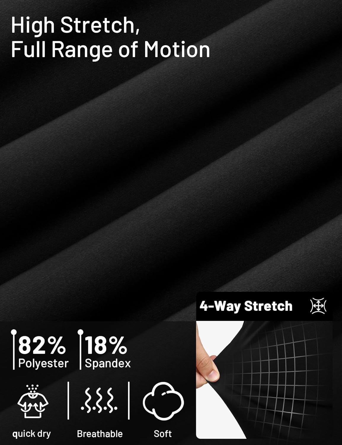 MIER Mens Athletic Sweatpants for Workout Gym Running Jogging Active Lightweight Track Sweat Pants, 3 Zipper Pockets Bottoms - Image 4