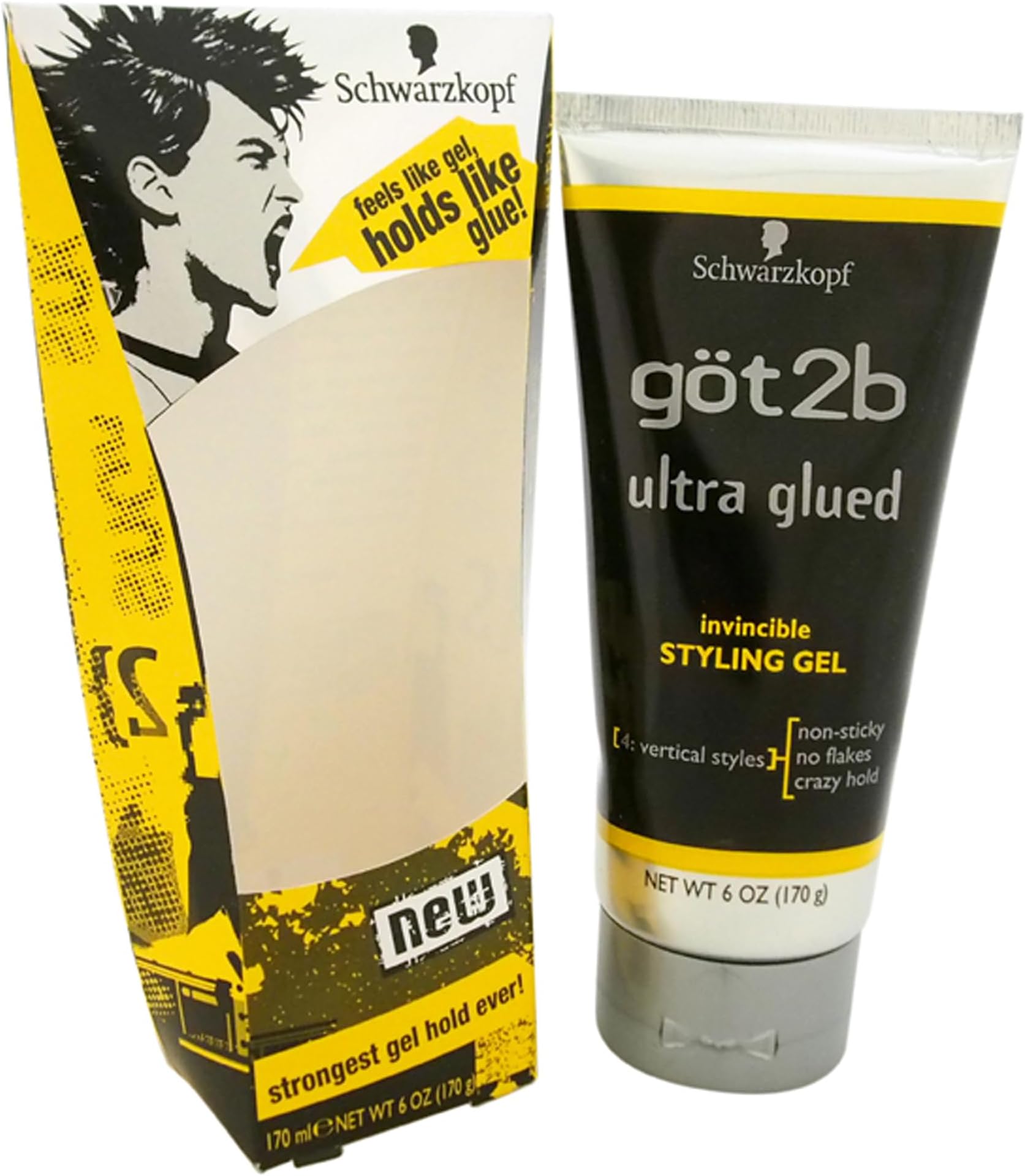 Ultra Glued Invincible Styling Gel, 6-Ounce (Pack of 2)