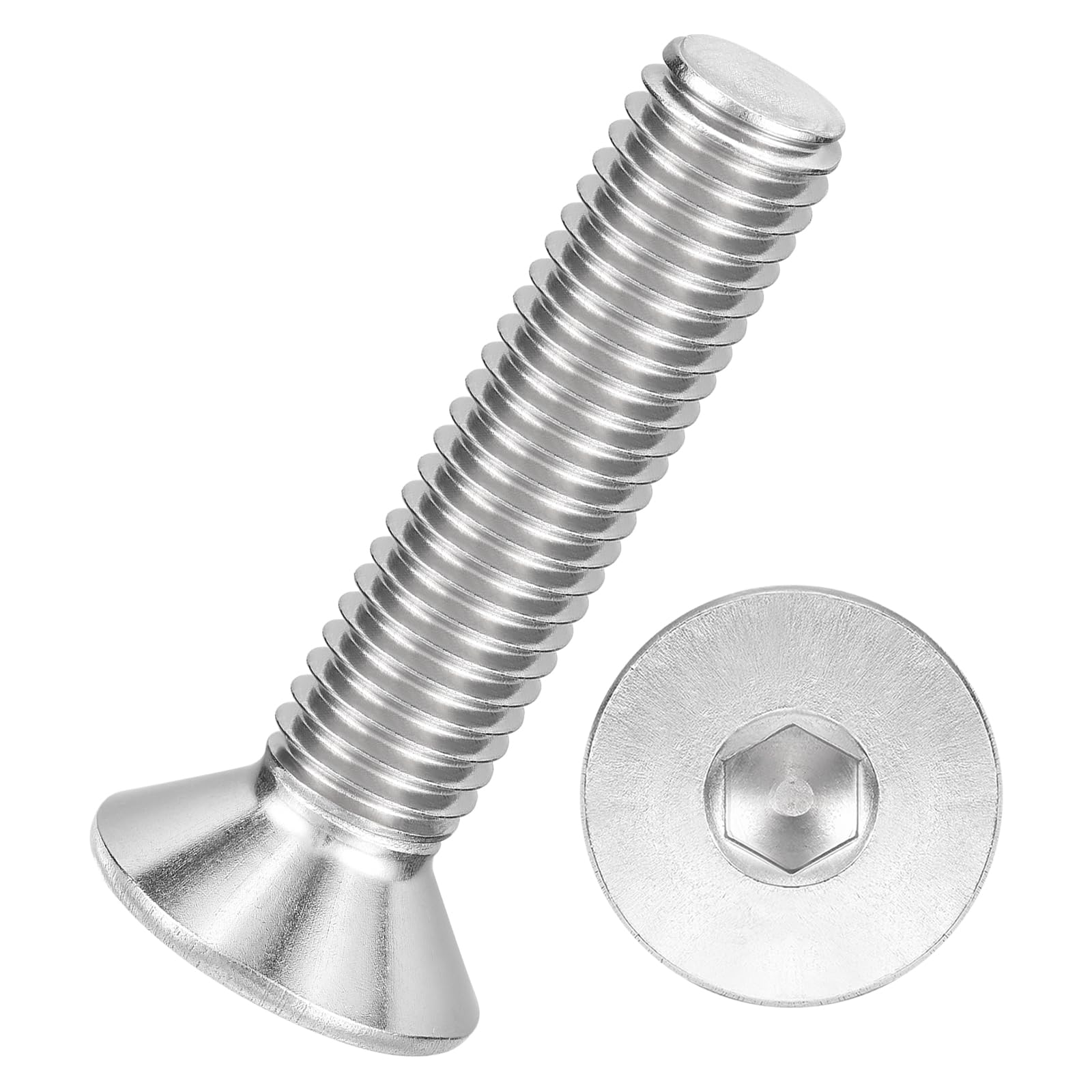 Kozelo 6Pcs[M10-1.5x45] Flat Head Socket Cap Screw Countersunk Bolt — image 1