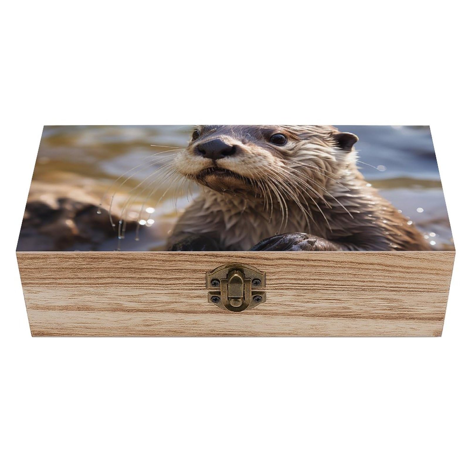 Boîte de rangement en bois loutre : finis les bijoux perdus et les souvenirs abîmés