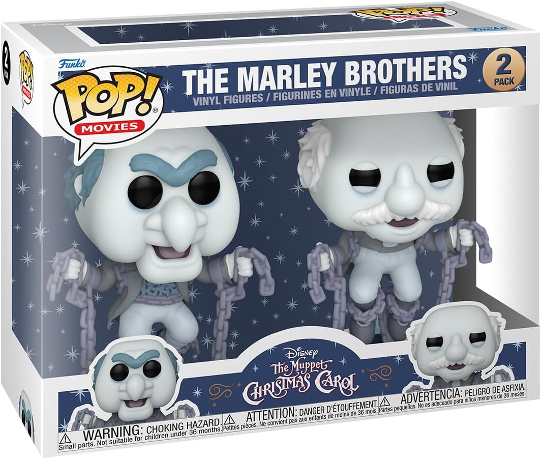 Pop! Movies: The Muppet Christmas Carol - Statler and Waldorf as The Marley Brothers, 2-Pack