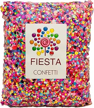 Fiesta Confetti.Value Mexican Colorful Paper Confetti. Jumbo Bag .95lb/425gr.
