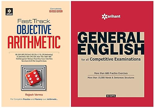 Fast Track Objective Arithmetic &amp; General English for All Competitive Examinations