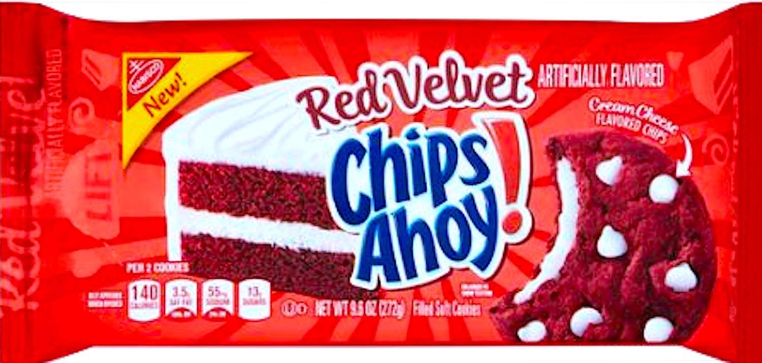 NEW Chips Ahoy! Red Velvet Filled Soft Cookies 9.6 Oz (1