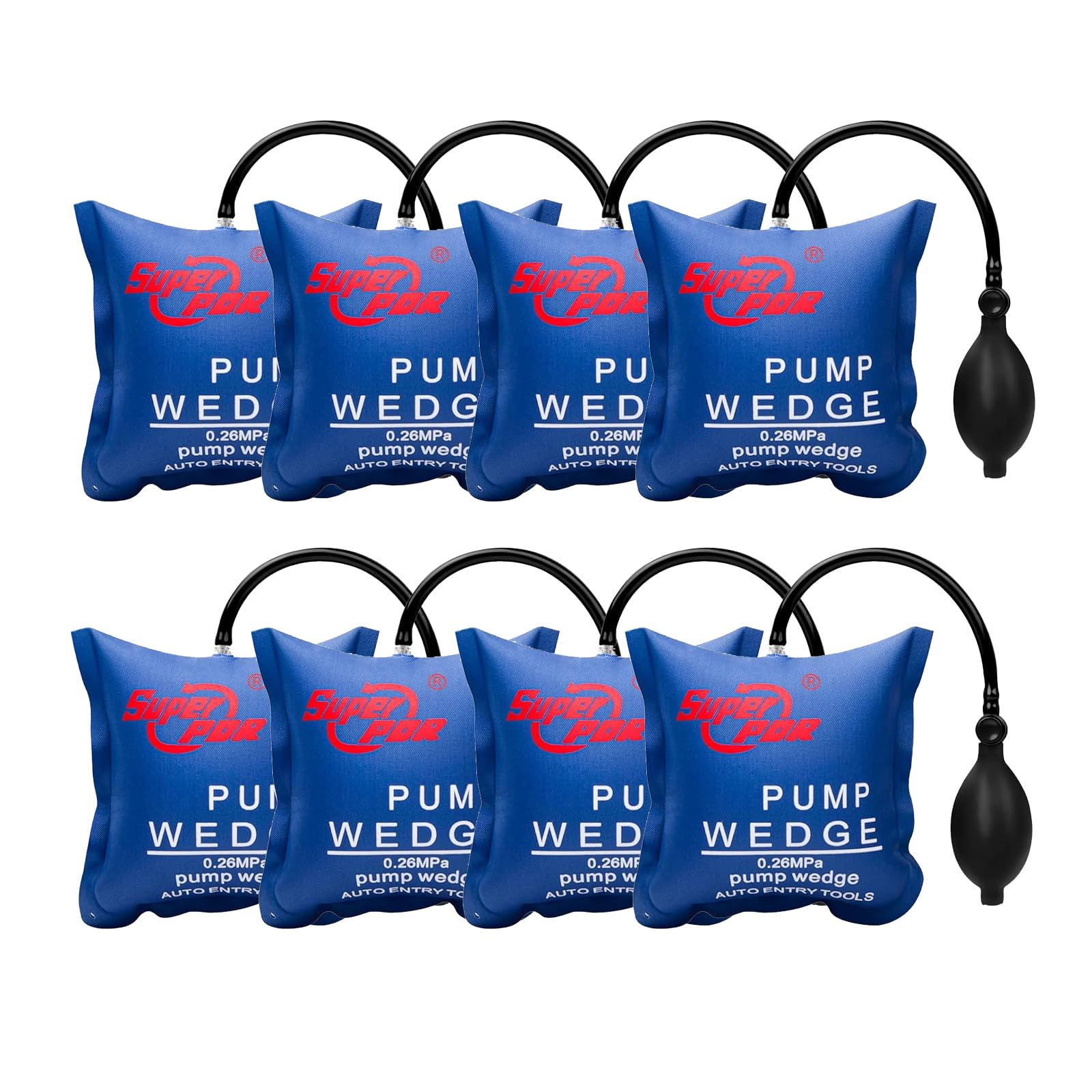 8 Stück Montagekissen Luftkissen, Hebekissen für die Tür und Fenster Montage Tragendes Gewicht von 300KG Pro Montagekissen, Air Pump Wedge Luftkeil Aufpumpen Kissen Auto