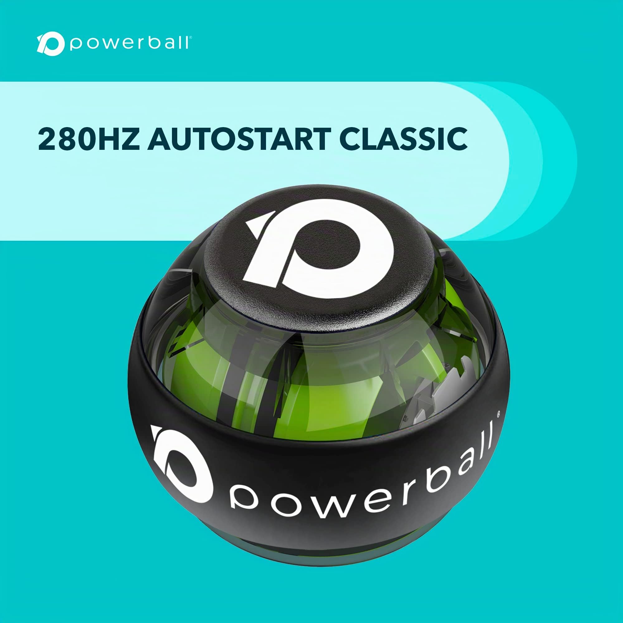 Powerball Serie 280Hz Autostart - Palla per Esercizi Giroscopio - Migliora la Presa, Rafforza i Muscoli dell’Avambraccio - Riabilita da Dolore e Fratture ai Polsi