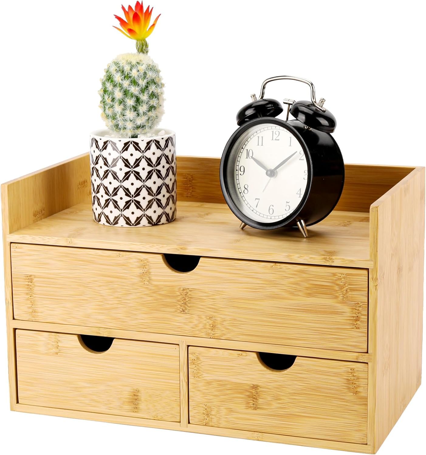 Charmewooden 3-Drawer Bamboo Organizer with Shelf Buy Charmewooden 3-Drawer Bamboo Organizer with Shelf