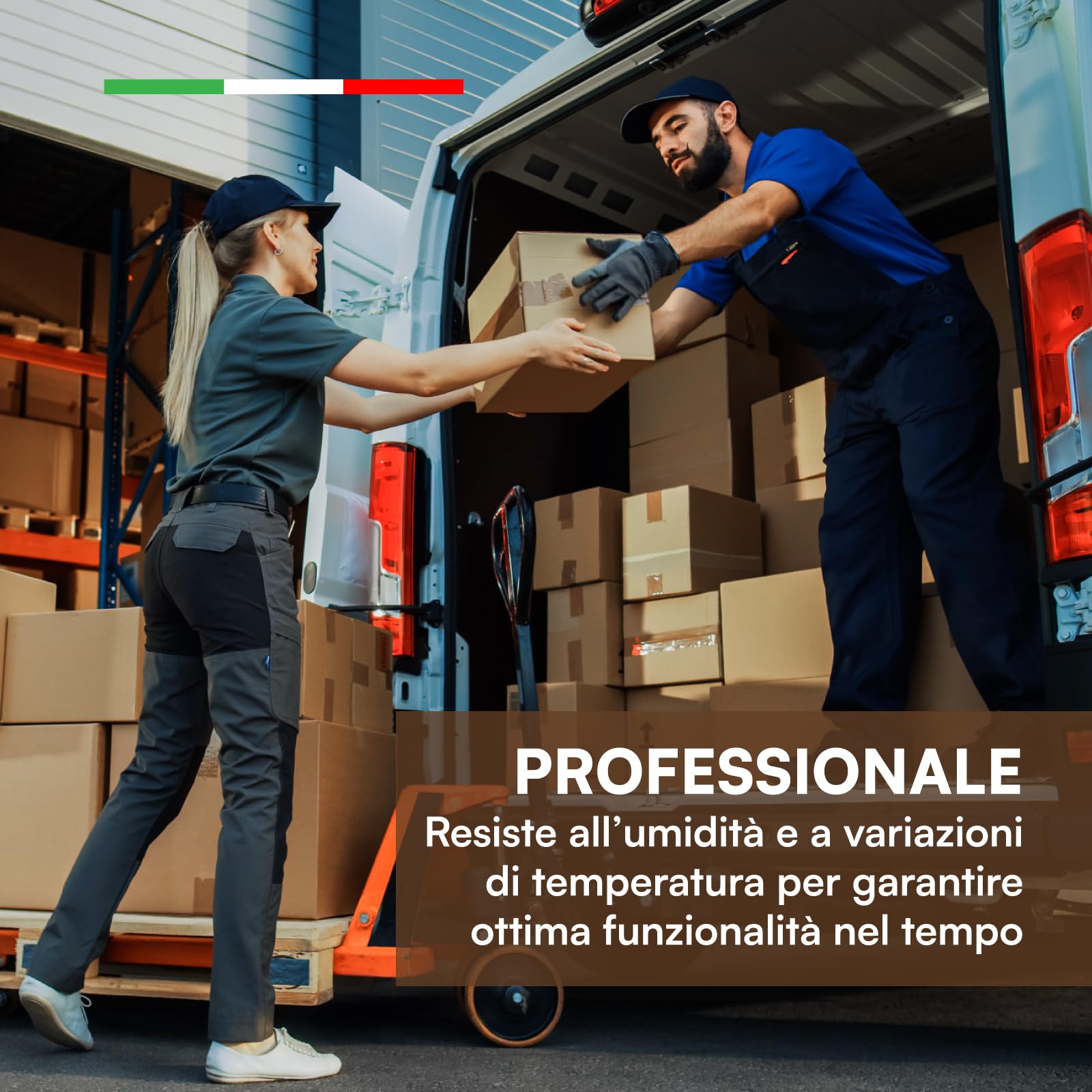 DNK TRADE Nastro Adesivo da Imballaggio Pacchi - 6 Rotoli di Nastro per Imballaggi 50mm x 66m Silenzioso Resistente all'Acqua - Colore Trasparente