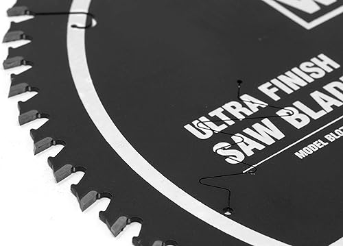 Miniatura 3 de WEN BL0760 - Hoja de sierra circular profesional con punta de carburo de 60 dientes, 7.25 pulgadas, acabado ultrafino, con revestimiento de corte