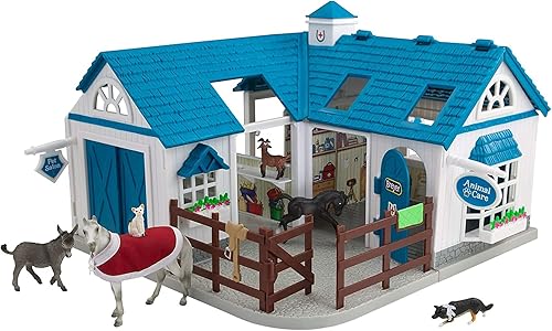 Miniatura 1 de Breyer Stablemates Deluxe Animal Hospital  Juego de 10 piezas  Escala 132  11.375 pulgadas de largo x 7.625 pulgadas de ancho x 9.25 pulgadas de