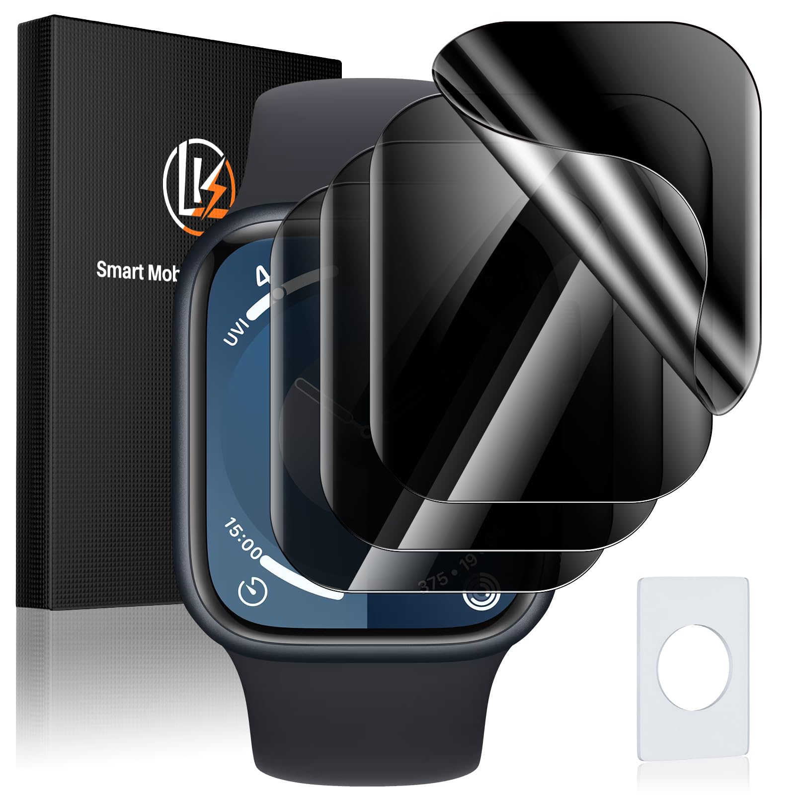 LK 4 Pack for Apple Watch Screen Protector 45mm Privacy