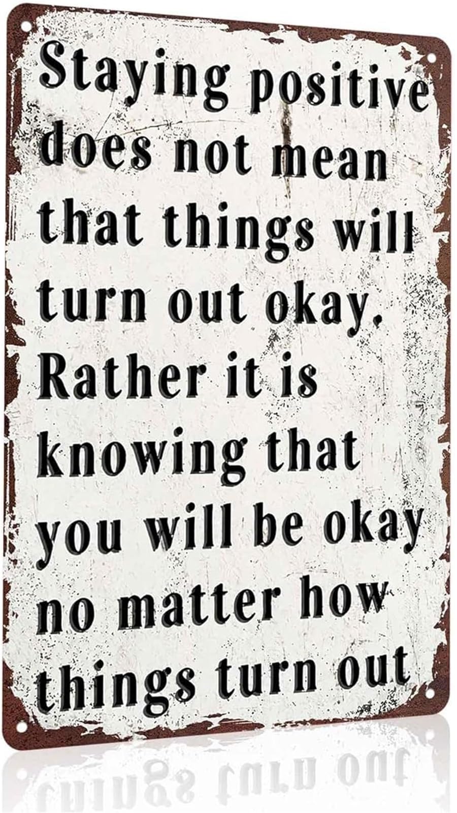 Reiuafwygv One Color Aluminum Metal Sign With Funny Staying Quote For Indoor Wall Decoration 8 X 12 In