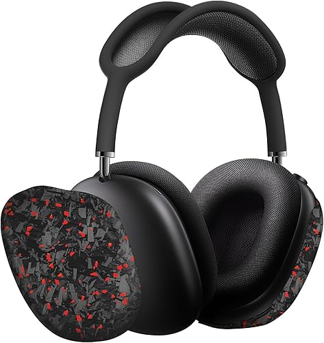 Miniatura 16 de MONOCARBON Funda de fibra de carbono real para Airpods Max (2024 y 2020), cubierta dura protectora de grado militar para auriculares Apple Airpods