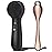 NgraCoola CLIE Silicone Face Scrubber, Facial Cleansing Brush, Rechargeable, Waterproof Face Scrub Brush for Deep Cleansing, Exfoliating, Massage, with Eye Roller, for Women and Men-Black