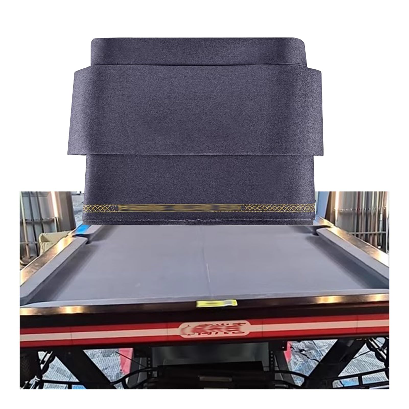 Velours pour Table de Billard Gris Prédécoupé pour vos Soirées de Jeu à la Maison