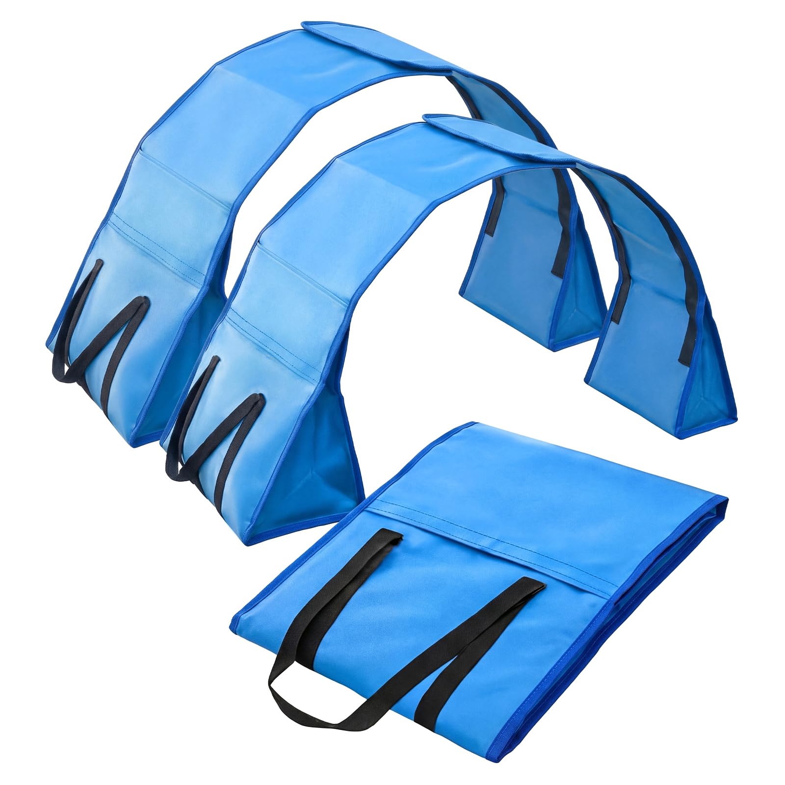Silipull 2 Set Dog Agility Tunnel Sandbags Adjustable for 18"-26", Blue