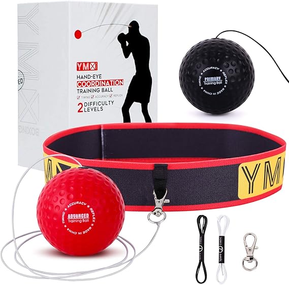 YMX BOXING Reaction Ball on String Fight Ball with Adjustable