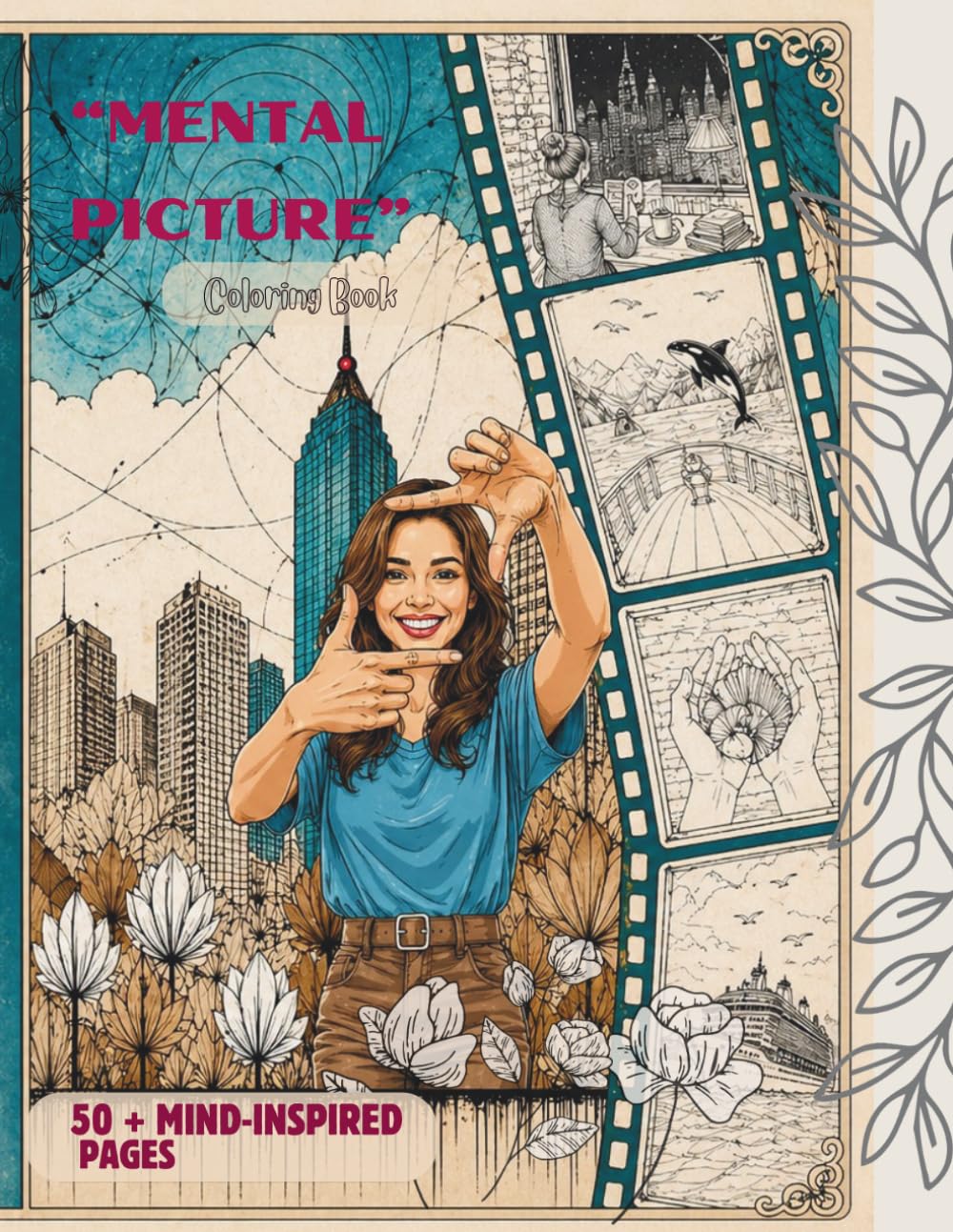 Coloring book "Mental picture": 50 mind-inspired pages