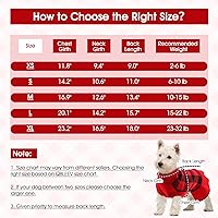 Vista 5 de QBLEEV Vestido de suéter pequeño para perros, suéteres para cachorros tejidos de punto con agujero para correa, suéteres cálidos para perros