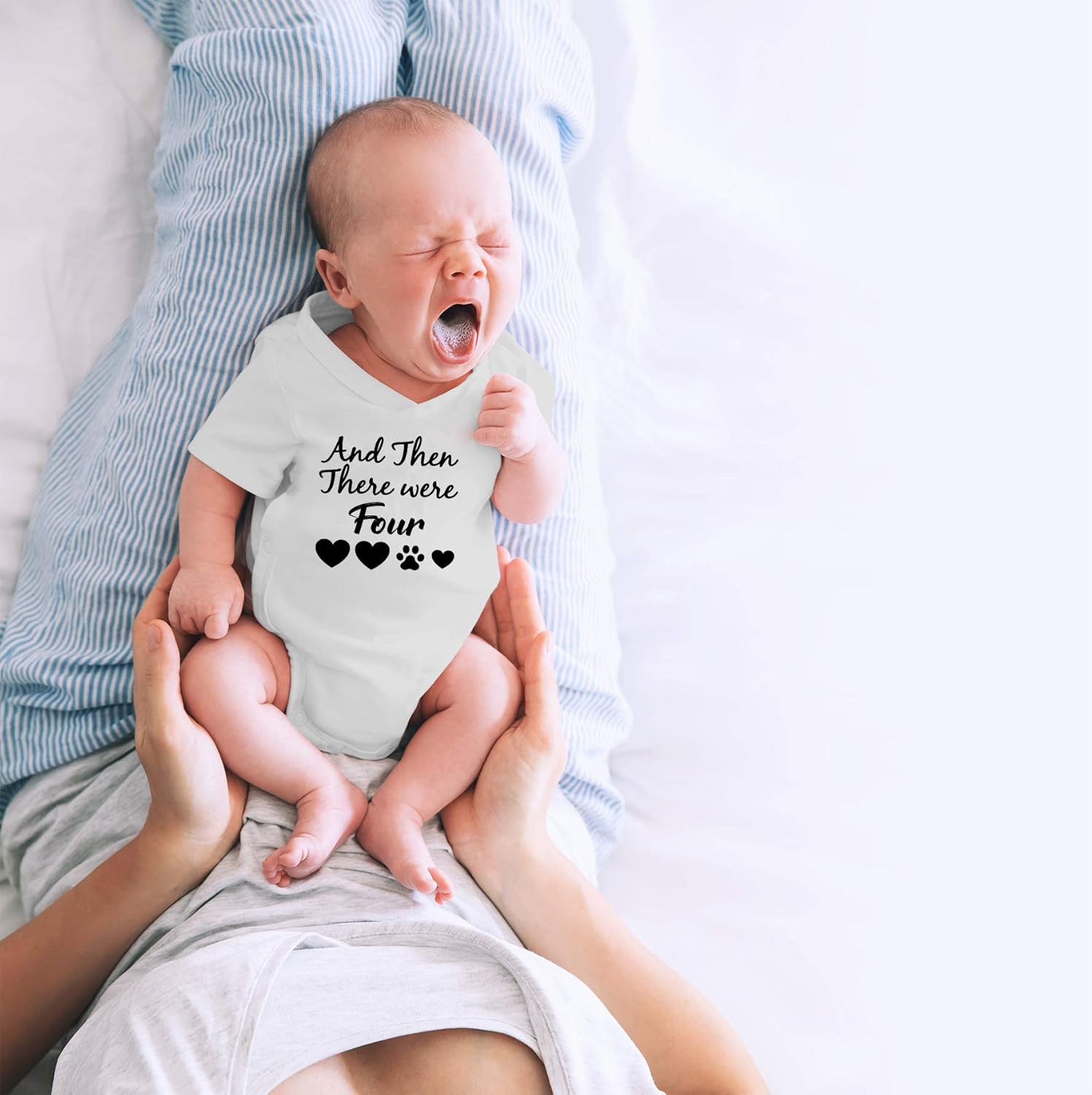CBTwear And Then There Were Four - Baby Clothes - Funny Newborn Bodysuit Outfits for Boys and Girls - Image 5