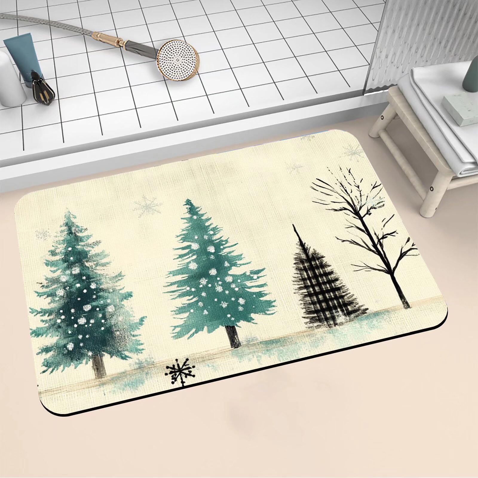 Alfombra de baño antideslizante Autumn 40x60cm de diatomita para ducha 1