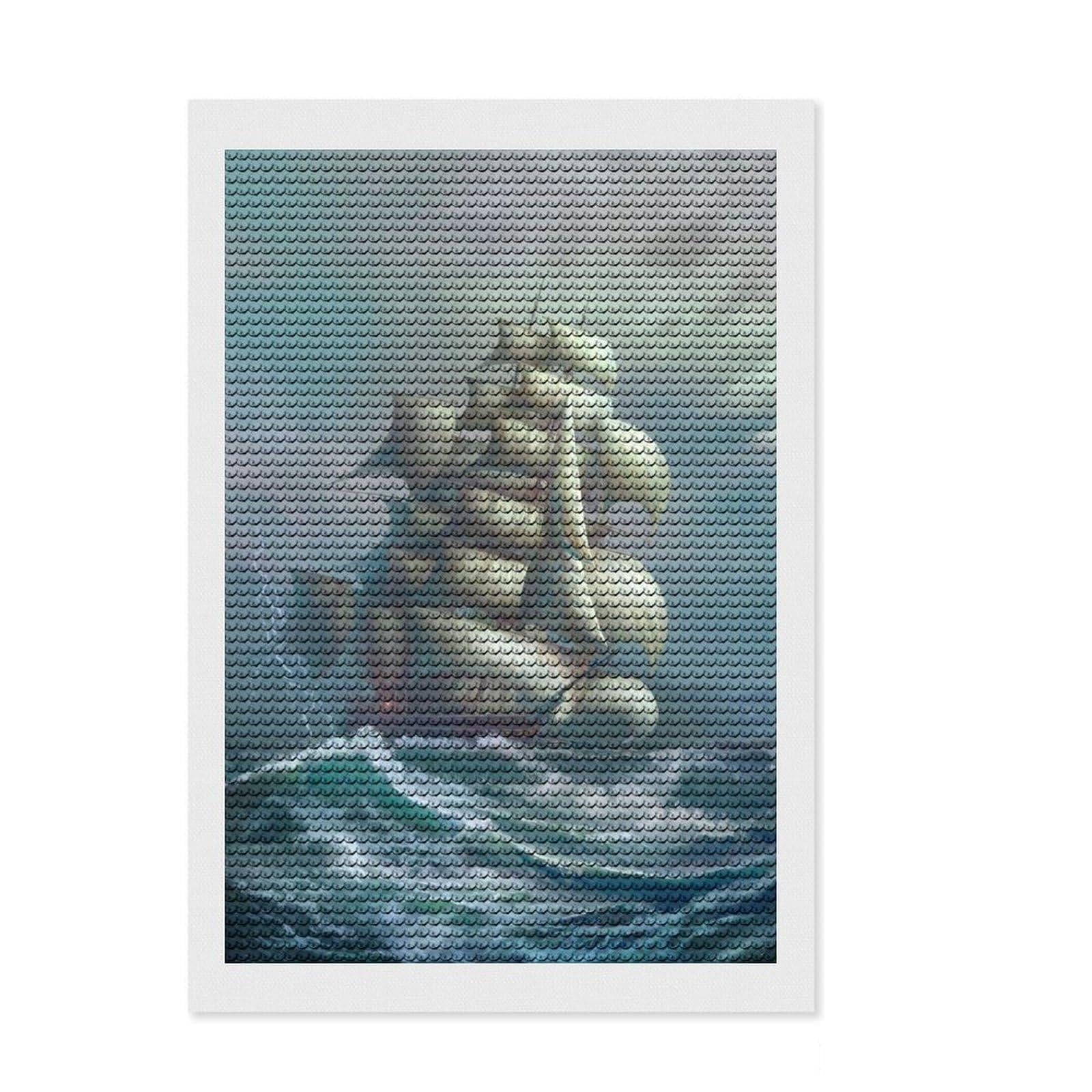 Junmoney Cutty Sark Diamond Painting Kit 8"x12", Detailed Printed Canvas, with Tool Kit, Full Kit Included, Canvas Picture