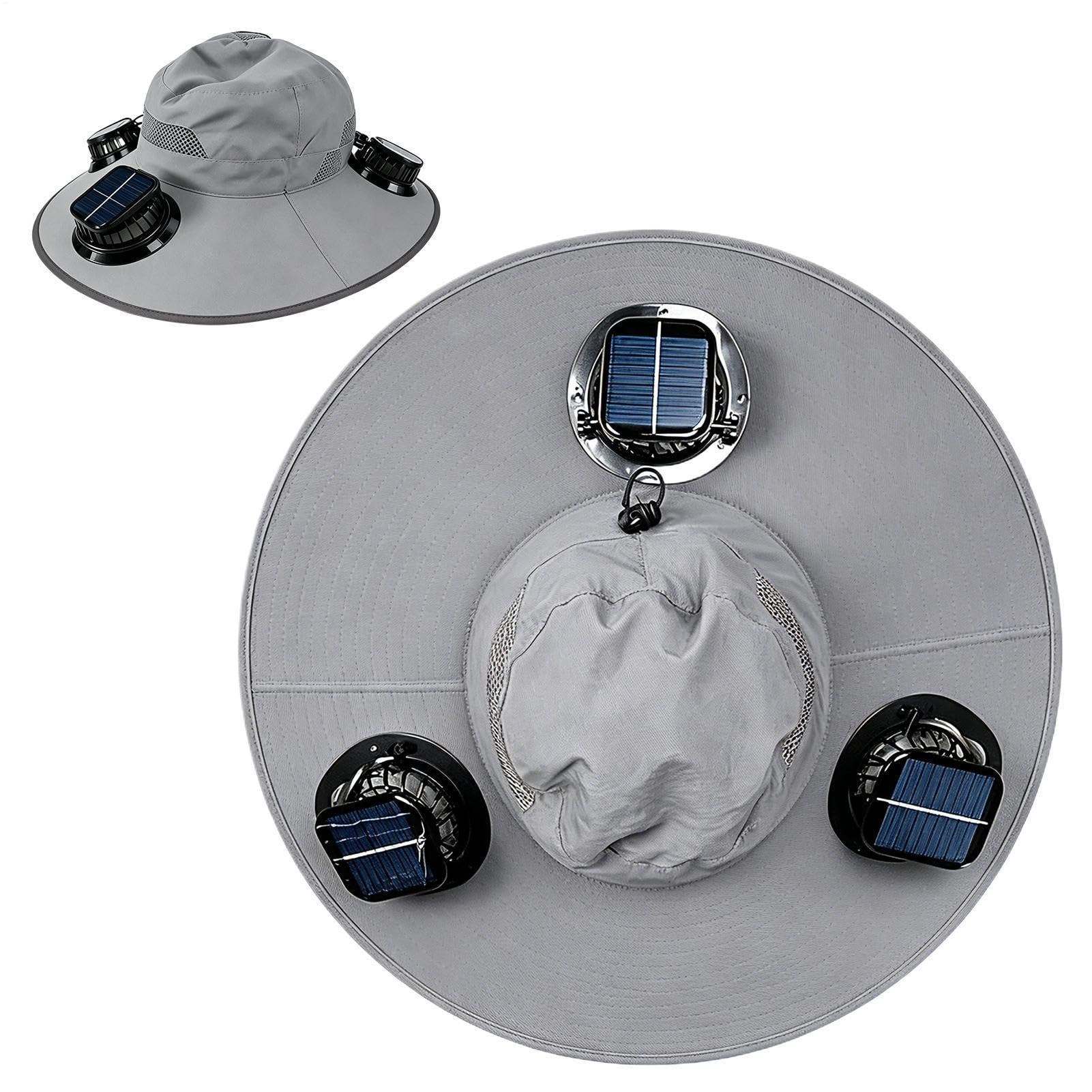 Cappello con Ventilatore Visiera ricaricabile regolabile con flusso d'aria | Cappello da Pesca con Ventilatori per Campeggio Lavoro Giardinaggio Escursionismo Pesca Esterno Spiaggia