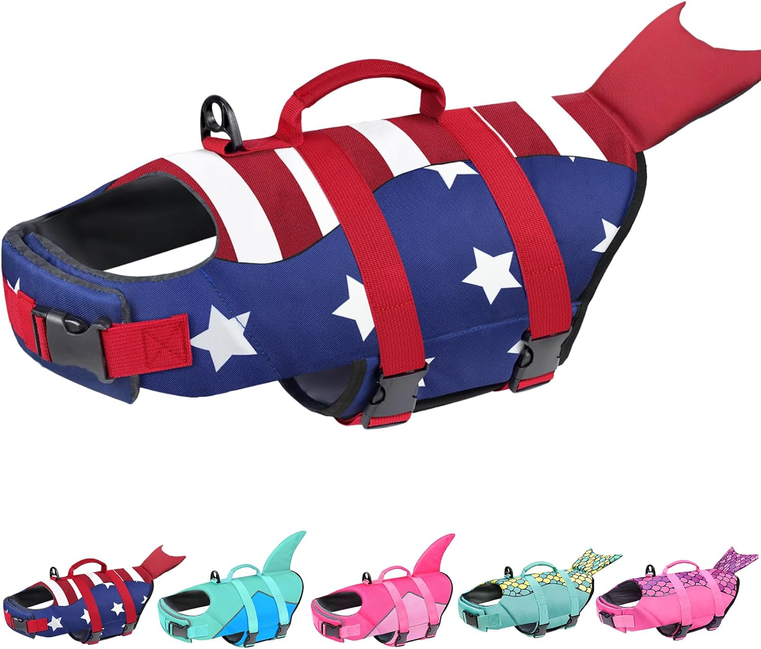 Malier Dog Life Jacket, Ripstop Dog Life Vest with High