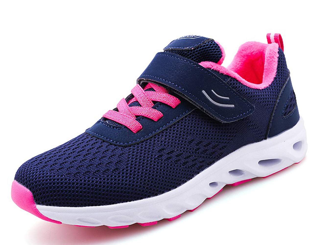 Zapatos Invierno Mujer Transpirables Ligero Cómodo Cálido Forradas Nieve Antideslizante Moda Pareja Zapatillas Deportivas Azul Oscuro 40 EU