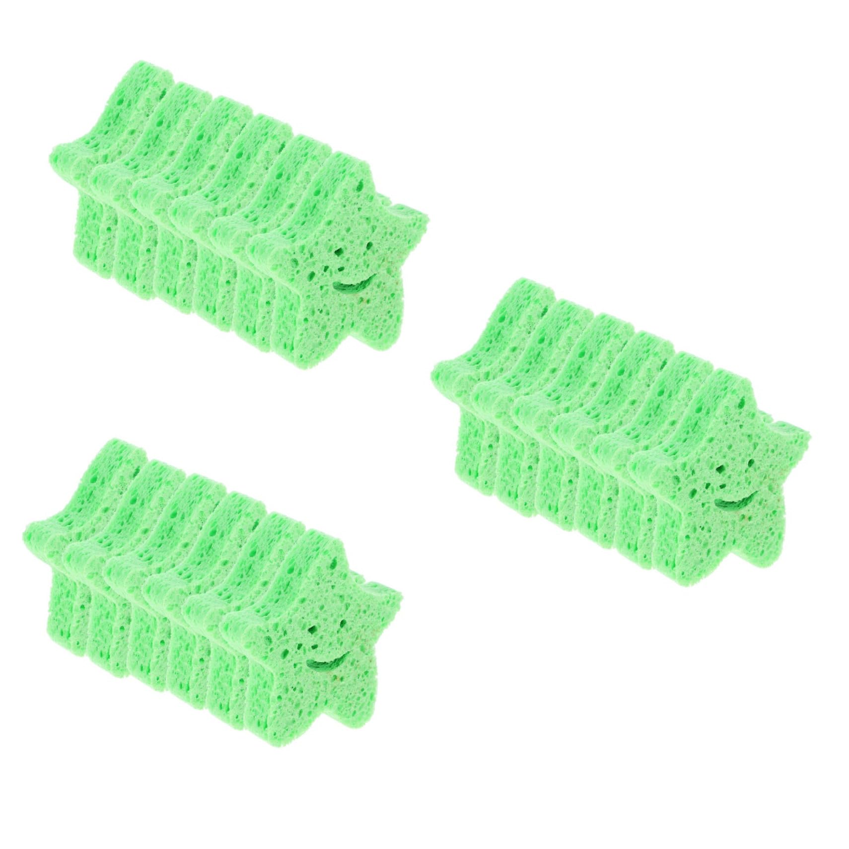Healvian 3 Set Spugne Spugna Per Il Corpo Luffa Da Bagno Spugne Abrasive Per La Pulizia Giocattolo Da Bagno Spolverino Scrubber Corpo Spolverare Stucco Lavello Auto Green Spugna 6 Pezzi * 3