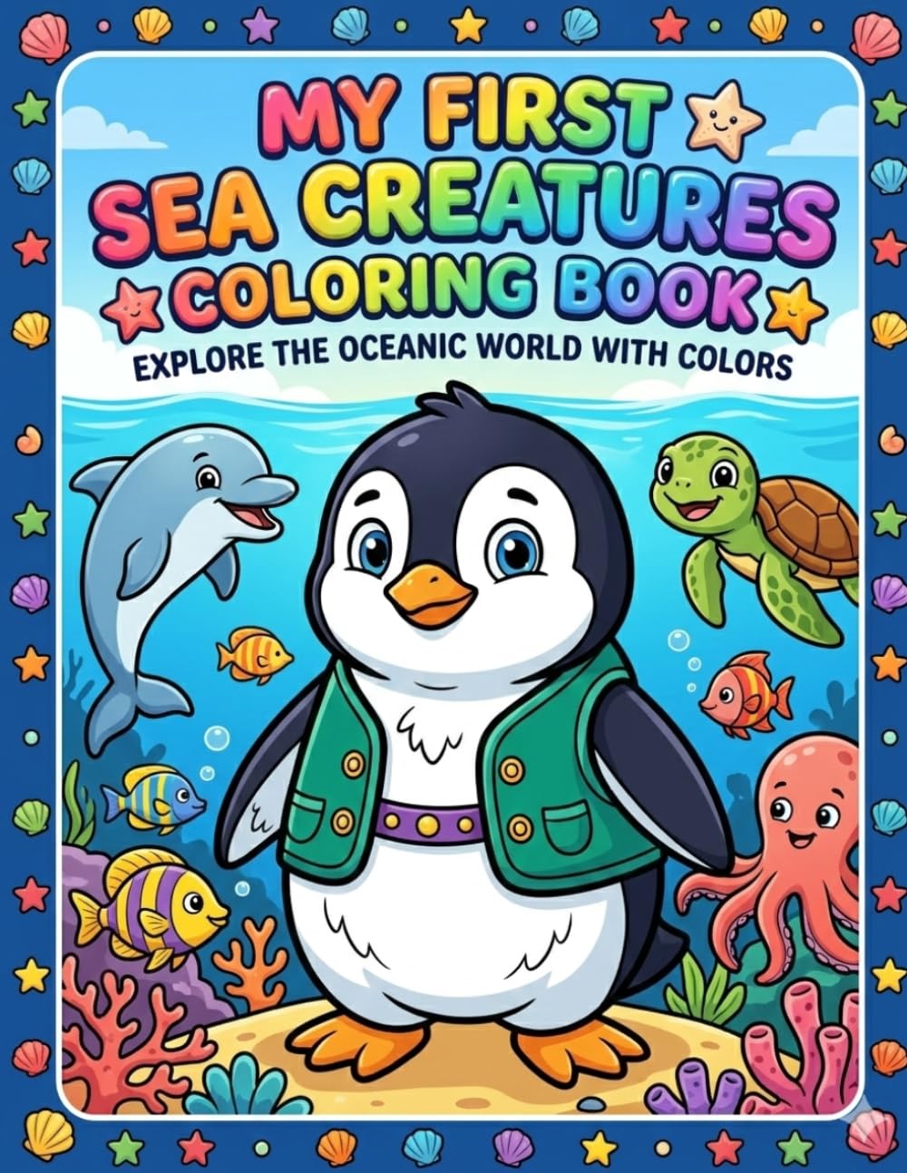 My First Sea Creatures Coloring Book: Explore the Oceanic World with Colors